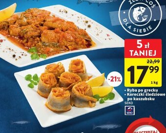 Intermarche SEKO Ryba po grecku/Koreczki śledziowe po kaszubsku 1kg oferta