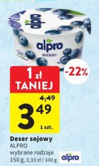Intermarche ALPRO Deser sojowy 150g oferta