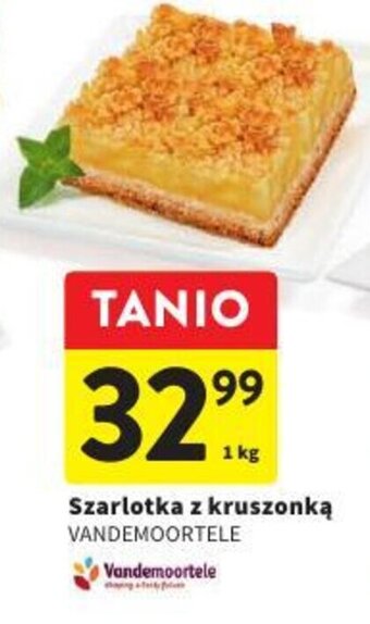 Intermarche VANDEMOORTELE Szarlotka z kruszonką 1kg oferta