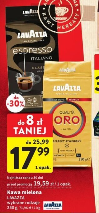 Intermarche LAVAZZA Kawa mielona 250g oferta
