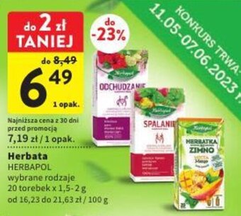 Intermarche Herbapol Herbata 20 torebek x 1,5-2 g oferta