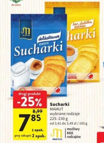 Intermarche MAMUT Sucharki 225-230g oferta