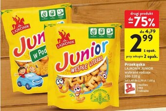 Intermarche LAJKONIK Przekąska JUNIOR 100-120 g oferta