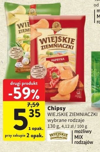 Intermarche Chipsy cebulka z ogródka lorenz wiejskie ziemniaczki oferta