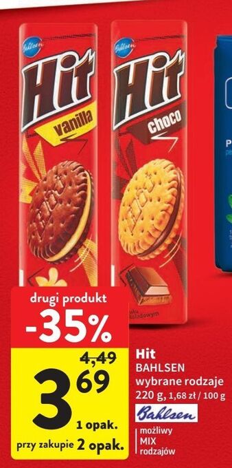 Intermarche Ciastka waniliowe hit oferta