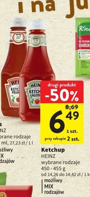 Intermarche Ketchup pikantny heinz oferta