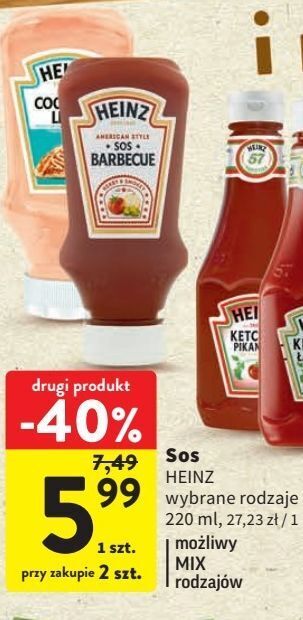Intermarche Sos barbecue heinz oferta