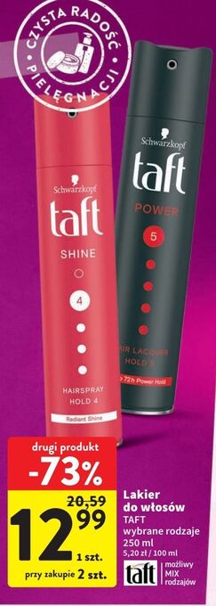 Intermarche Lakier do włosów taft power oferta