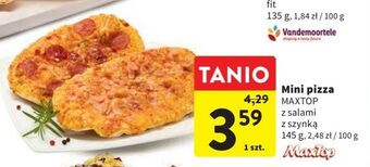 Intermarche Mini pizza z szynką maxtop oferta