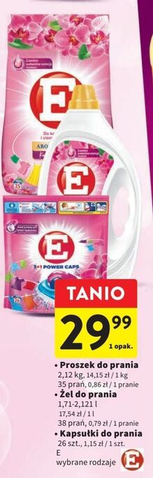 Intermarche Kapsułki do prania e 3+1 power caps oferta