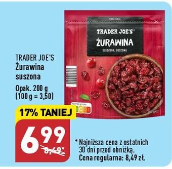 Żurawina suszona trader joe's