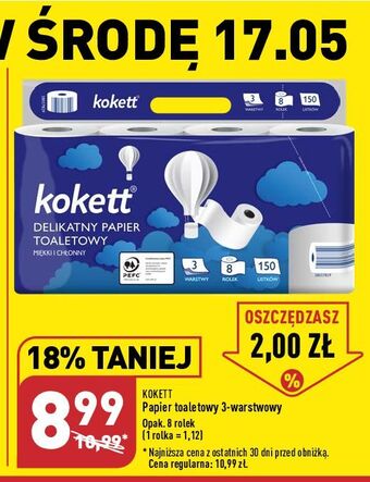 ALDI Papier toaletowy kokett oferta