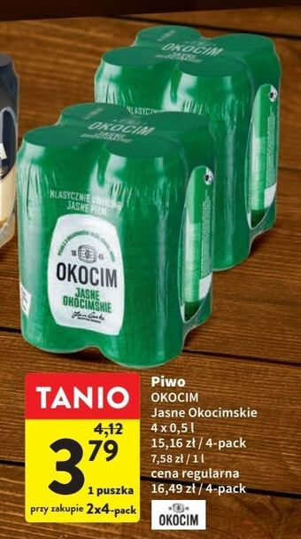 Intermarche Piwo okocim jasne okocimskie oferta
