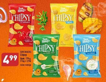 ALDI Chipsy zielona cebulka sun snacks oferta