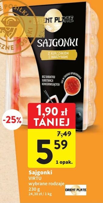Intermarche Sajgonki z kurczakiem i warzywami orient plate oferta