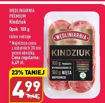 ALDI Kindziuk plastry wędliniarnia premium oferta