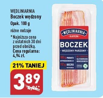 ALDI Boczek wędzony parzony wędliniarnia classic oferta