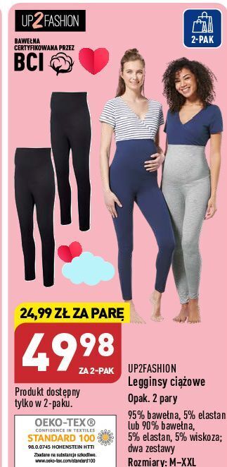 ALDI Legginsy ciążowe up2fashion oferta