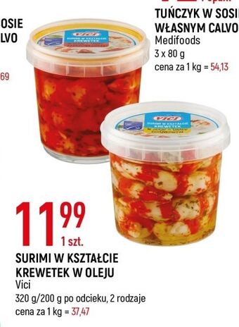 E.Leclerc Surimi w oleju o smaku czosnkowym vici oferta