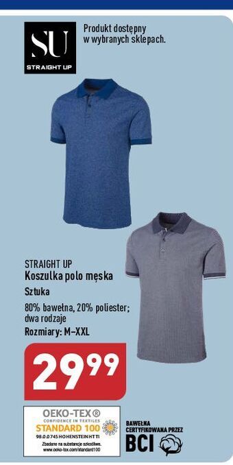 ALDI Koszulka polo męska m-xxl straight up oferta