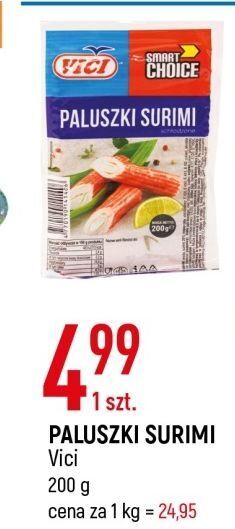 E.Leclerc Paluszki surimi z sosem koktajlowym vici oferta