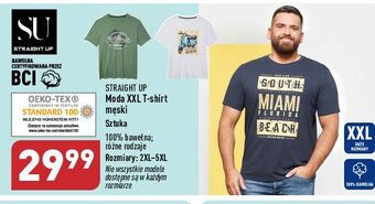 ALDI T-shirt męski 2xl-5xl straight up oferta