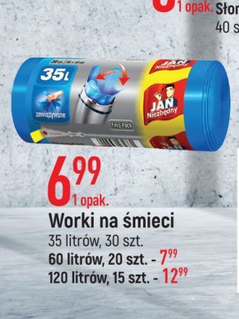 E.Leclerc Worki na śmieci 120 l jan niezbędny oferta