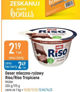 E.Leclerc Deser czekoladowo-kokosowy muller riso tropicana oferta