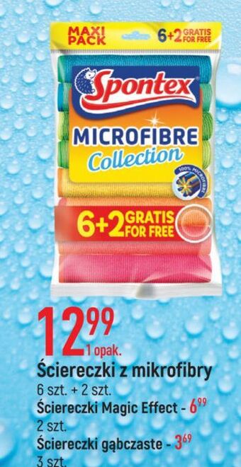 E.Leclerc Ściereczki gąbczaste antibak spontex oferta