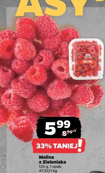 Netto Maliny z zieleniaka netto oferta