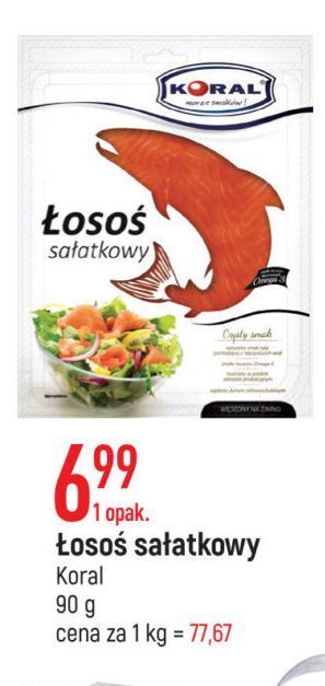 E.Leclerc Łosoś sałatkowy wędzony koral (graal) oferta