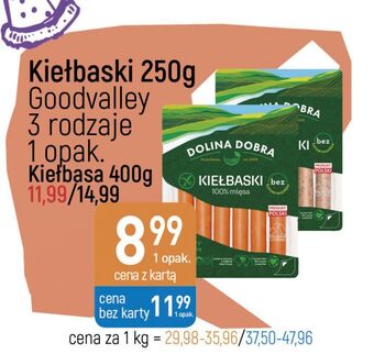 E.Leclerc Kiełbaski 100% mięsa dolina dobra oferta