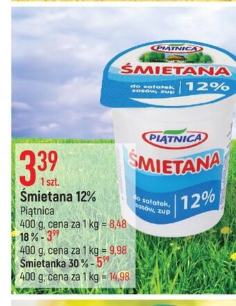 E.Leclerc Śmietana 12% piątnica oferta