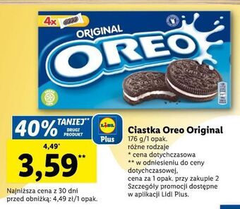 Lidl Ciastka original oreo oferta
