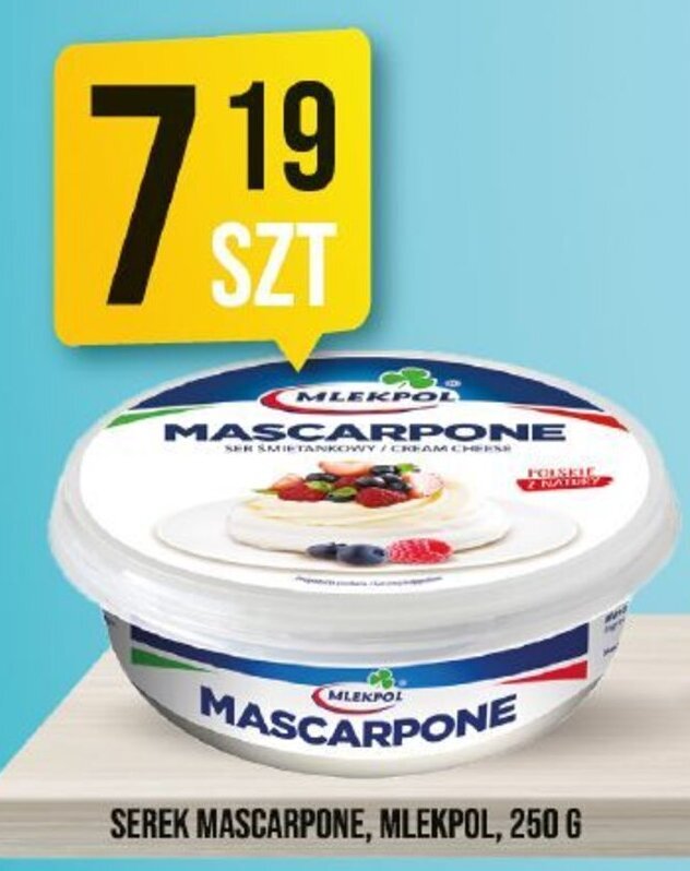 Market Jan MLEKPOL SEREK MASCARPONE, 250 G oferta