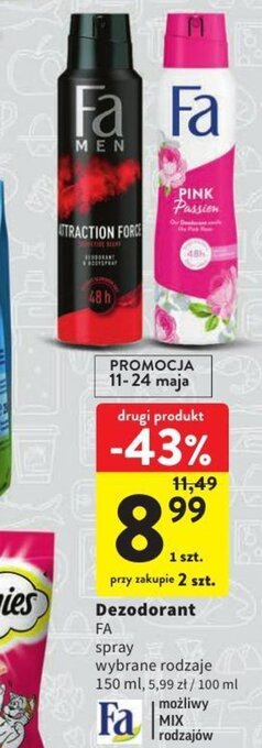 Intermarche FA Dezodorant 150ml oferta