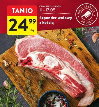 Intermarche Szponder wołowy z kością 1kg oferta