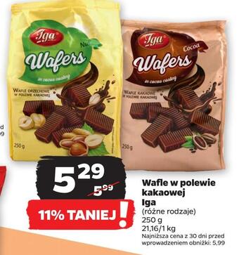 Netto Wafle w polewie kakaowej iga oferta