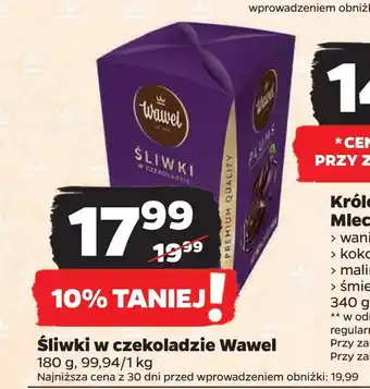 Netto Śliwki w czekoladzie wawel oferta