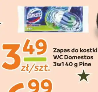 Społem Zapas do kostki WC Domestos 3w1 40 g Pine oferta