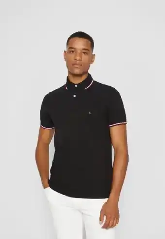 Zalando Tipped slim fit - koszulka polo - black oferta