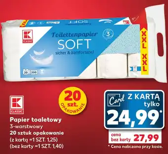 Kaufland Kaufland Papier toaletowy 3-warstwowy 20szt. oferta