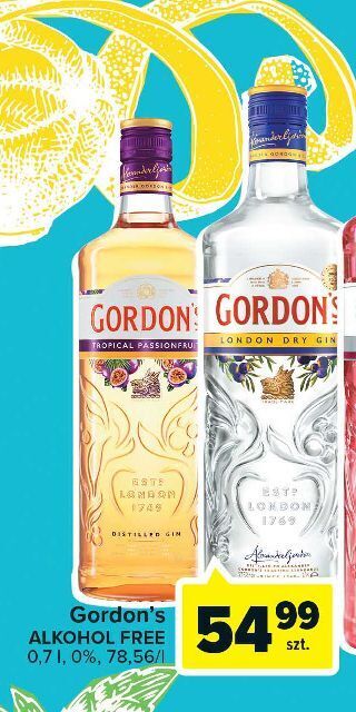 Carrefour Gin gordon's 0.0% oferta
