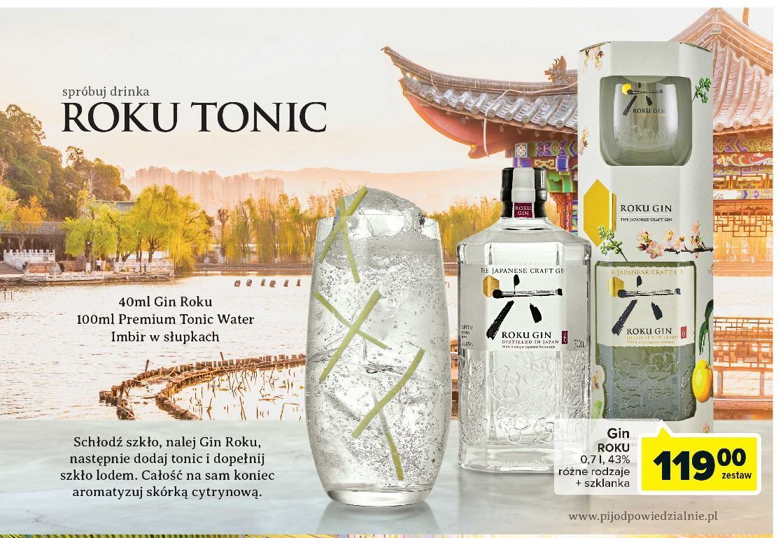 Carrefour Gin + szklanka roku oferta