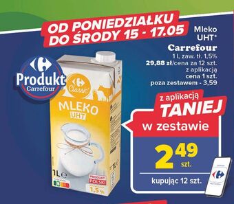 Carrefour Mleko 1.5% carrefour classic oferta