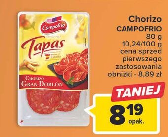 Carrefour Chorizo gran doblon campofrio oferta