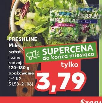 Kaufland Mix sałat z rukolą freshline oferta