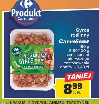 Carrefour Gyros roślinny carrefour sensation oferta