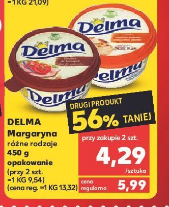 Kaufland Margaryna delma extra o smaku wiejskiego bochenka oferta