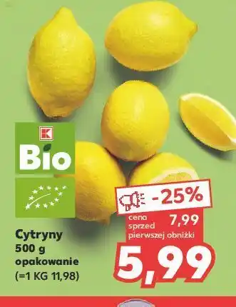 Kaufland Cytryny bio oferta